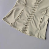 Women's High-End Yoga Suit with Standing Collar Long-Sleeved Sports Jacket for Running And Training Windproof Fitness Jacket