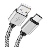 USB A to Type C Charging Cable 2A Fast Charger Nylon Data Cable 1M 2M 3M For Android Huawei Samsung TypeC Phone Charging Device