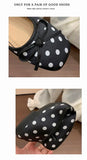 New Butterfly-knot Women Dot Ballet Flats Comfort Square Toe Slip on Shoes Ladies Eelgant Soft Sole Dress Mary Jane Shoes