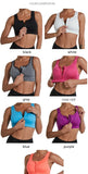 Sports Bra Women Front Zipper Push Up Gym Jogging Crop Tops Female Yoga Fitness Shockproof Vest Sujetadores Sport Bras for Women