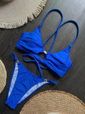 2026 Cross Back Hollow Out Bikini Women Swimsuit Female Swimwear Two-pieces Bikini Set High Cut Bather Bathing Suit Swim Lady