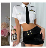 Sexy Slim Fit Bodycon Shorts Sets Elegant Pure Desire Role Play Short Sleeved Shorts Sets Charming Nightclub Wear Beautiful YVU5