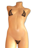 DEKA Micro Bikini Set for Women Neon Halter Swimwear Tansparent Strap Push Up Brazilian Latex Bikinis Sunmmer Sexy