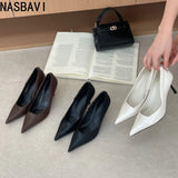 Pointed Toe Pumps Street Style High Heels Women Sexy Banquet Party Shoes for Women Rhinestone Shallow Elegant Designer Shoes New