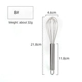 6/8/10/12inch Stainless Steel Egg Stirring Balloon Whisk Manual Egg Beater Mixer Kitchen Baking Utensil Cream Butter Whisk