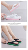 Woman Beach Flip Flops Fashion Summer Shoes 2025 Trend Girls Platform Sandals Soft EVA Non-slip Female Indoor Outdoor Slippers
