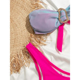 Sexy Bandeau With Skirt Splicing Bikini Female Swimsuit Women Swimwear Three-Pieces Bikini Set Bather Bathing Suit Swim V5640