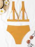 Sexy Bikinis 2025 Women Solid Swimsuit Women Padded Swimwear Female Beachwear Bathers Bathing Swimming Swim Suit
