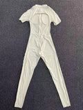 With Zipper Hollow Back Yoga Jumpsuit Sportswear Women Gym Clothes Running Fitness Yoga Backless Bodysuit