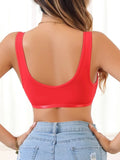 Summer Wireless Women's Bra Solid Unlined Underwear Front-Clasp Push up Bra Comfort Unpadded Bras