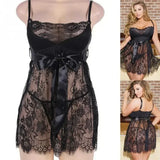 3XL 4XL 5XL Plus Size Sexy Lingerie for Women Erotic Babydoll Underwear Lace See Through Mini Dress Porno Costumes