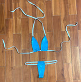 DEKA Mini Micro Bikini Set Summer Women Thong Swimsuit Biquini Patent Leather Swimwear Bronzing Halter String Nightclub