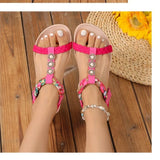 Summer Crystal Weave Flats Women Sandals Designer New Shoes Woman Fad Open Toe Flip Flops 2026 Trend Casual Slides