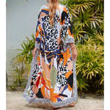 13 Colors Printed With Belt Crochet Knitted Tunic Beach Cover Up Cover-ups Beach Dress Beach Wear Beachwear Female Women K7201