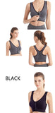 Sports Bra Women Front Zipper More Size Crop Tops Female Gym Jogging Yoga Fitness Shockproof Vest Bralette Sport Bras for Women