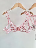 Affordable French Lace Lingerie Set | Sexy Mesh Push Up Bra for Big Bust, Ultra Thin Slimming Anti Sag Women's Bra Set MOYISU AB