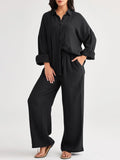 2026 Spring and Summer Casual Suit New Fashion Suit Loose Casual Top Wide Leg Pants Two-piece Set for Women