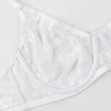 Sexy Floral Lace Womens Lingerie Set Breathable Erotic Bra And Briefs Sets Panties Thong Plus Size Underwear B C D E F Cup