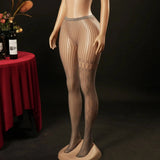 Leggings Lace Fishnet Stockings High Socks Sexy One-piece Pantyhose Striped Jacquard Tight-Fitting Solid Color Pantyhose YMWS