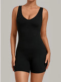 New Summer U-neck Beautiful Back Yoga Jumpsuit Women Sleeveless Tight Sports One Piece Suit Outdoor Gym Running Fitness Overalls