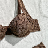 With Sarong Underwired Bikini Female Swimsuit Women Swimwear Three-pieces Bikini set Brazilian Bather Bathing Suit Swim V7936