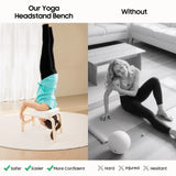 Bymaocar Yoga Headstand Inversion Bench For Gymnastics And Core Training