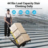 Electric Stair Climbing Hand Trucks 440-880lb Capacity Aluminum Stair Climber Dolly Moving Heavy for Moving Furniture Logistics