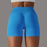 Summer V-waist peach hip lifting tight fitting three part pants, high waist yoga shorts, running speed drying seamless yoga pant