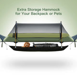 Night Cat Hammock Tent With Mosquito Net Rainfly Storage