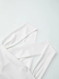 Women Square Neck White Tank Tops Ruched Design Sleeveless Solid Color Slim Fit Crop Tops Summer Vest Shirts