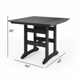 SoPoly 44" Savannah Square Counter Table