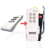 Anderic Substitute for Fanimation Fans KUJCE10408 Ceiling Fan Remote Control [63T-AC83T-KIT]