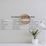 Anderic Foundation™ 40-Watt Incandescent Dimmable Light Bulb - 2700K Soft White, E12 Candelabra Base, Torpedo - 6-Pack