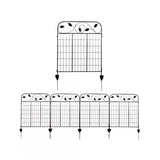 4 Pack Steel Foldable Garden Fence Floral Staked Trellis Panel Animal Barrier