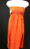 Womens Solid Smocked Tube Top Dress, Choose Sz/Color
