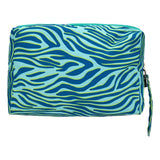 Eklips Blue & Green Zebra Print Travel Bag