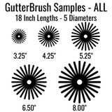 Commercial 7″ Gutter Size – 6.5″ Diameter Brush – Gutter Protection for Metal Bldg & Pole Barn Gutters