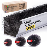 5 Inch GutterBrush Gutter Guards – Fits Standard K-Style Residential Gutters (4.25 Inch Diameter)