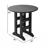 SoPoly 36" Round Counter Table