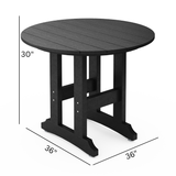 SoPoly 36" Round Dining Table