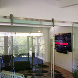 Stainless Steel Glass Barn Door Hardware