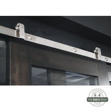 Straight Top Mount Stainless Steel Barn Door Hardware Kit