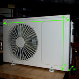 7000 BTU/h Compact Pure DC Mini Split Heat Pump w/ bracket