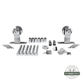 Soft Corner Top Mount Stainless Steel Barn Door Hardware Kit