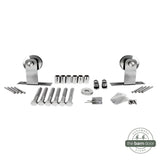 Straight Top Mount Stainless Steel Barn Door Hardware Kit