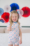 Red White & Bows 2pc Bamboo Pajamas