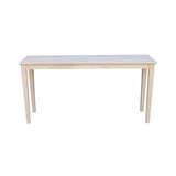 Unfinished Solid Wood 5-ft. Farmhouse Console Sofa Table