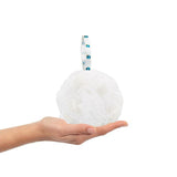 Balmy White Soap-Infused Bath Loofah - Dermatologically Tested, Luxurious Bathing Experience