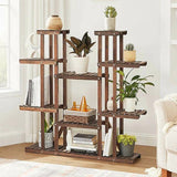 Solid Wood Indoor Outdoor 11-Tier Plant Stand