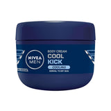 Nivea Men Cool Kick: 48H Moisturizing Hand & Body Cream for Men - Non-Greasy, Fast Absorbing, Dry Skin Relief & Refreshing Sensation